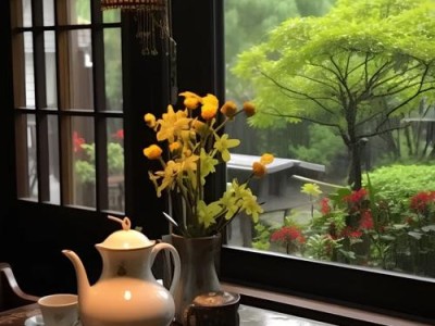 初雪雾蒙窗，茶馆暖意浓——冬日里的温馨邃景